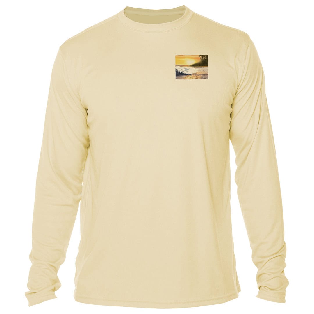 Long-sleeve Key West sunset graphic sun shirt for men and women.