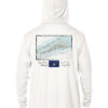 UPF 50+ Hoodie with Navigation Chart Design.
