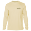 A Grateful Angler Mountain Fishing UV shirt with a logo on it.