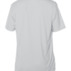 Back view of a blank pearl grey UV performance short sleeve shirt from Key West Sun Shirts, displaying the rash guard sun shirt material.