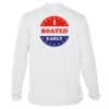 Boated early sun shirt with UPF 50+ protection, perfect for sun-safe boating in Key West.