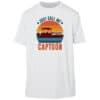 Sun shirt with boat graphic and humorous "Just Call Me Captoon" text, UPF 50+ sun protection, perfec.
