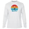 Sun protection UPF 50+ long sleeve shirt with Key West sunset design.
