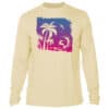 UPF 50+ Key West Sun Shirt with sunset and palm tree design.