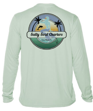 UPF 50+ sun protection shirt for Salty Soul Charters in Key West, FL. Perfect for boating and outdoo.