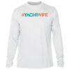 UPF 50+ yacht wife long sleeve sun shirt for women, perfect for boating and beach days.
