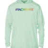 A sun protective hoodie with the word yachtwife on it.