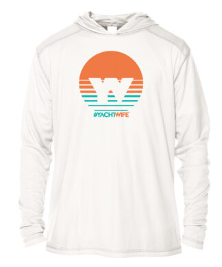 UPF 50+ Yacht Wife Hoodie for sun protection and style.