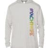Yacht wife hoodie with rainbow #YachtWife print, UPF 50+ sun protection, perfect for sailing and out.