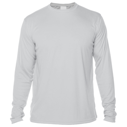 The men's grey long sleeve UPF shirt.