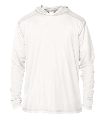 The men's white swim shirt.