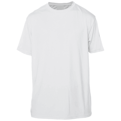 A white sun shirt on a white background.