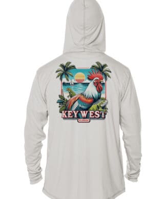 Wildlife's Wild Life UPF 50+ Hoodie in Pearl Grey, XS.