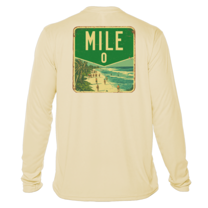 Sun protective mile long sleeve tee.