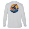 Men's marlin fishing long sleeve sun shirt.