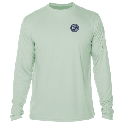 The men's green long sleeve UV shirt.