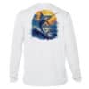 High-quality UPF 50+ long sleeve fishing shirt with swordfish graphic, perfect for anglers and sun p.