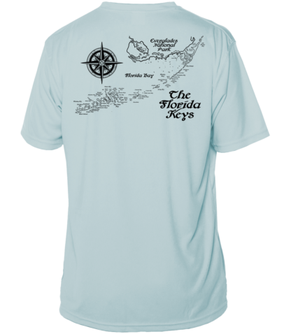 Key West Sun Shirts - Map of Florida Keys - UPF 50+ Short Sleeve - Image 5