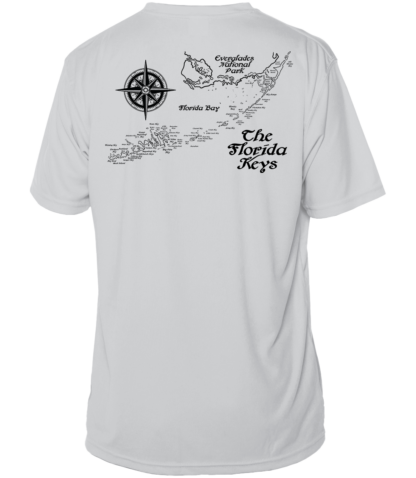 Key West Sun Shirts - Map of Florida Keys - UPF 50+ Short Sleeve - Image 3