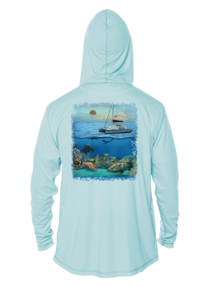 Key West Sun Shirts - Key West Snorkeling - UPF 50+ Hoodie - Image 3