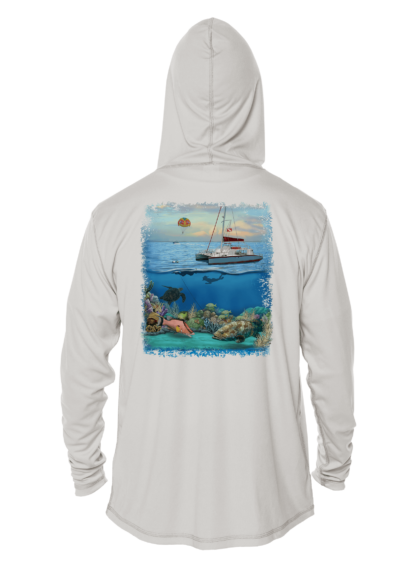 Key West Sun Shirts - Key West Snorkeling - UPF 50+ Hoodie - Image 5