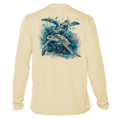 Key West Sun Shirts - Sea Turtles - UPF 50+ Long Sleeve - Image 3