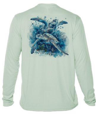 Key West Sun Shirts - Sea Turtles - UPF 50+ Long Sleeve