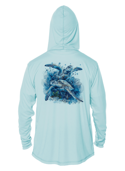 Key West Sun Shirts - Sea Turtles - UPF 50+ Hoodie - Image 3