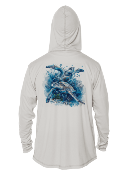 Key West Sun Shirts - Sea Turtles - UPF 50+ Hoodie - Image 5