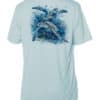 Sea Turtle UPF 50+ Short Sleeve Sun Shirt in Arctic Blue.