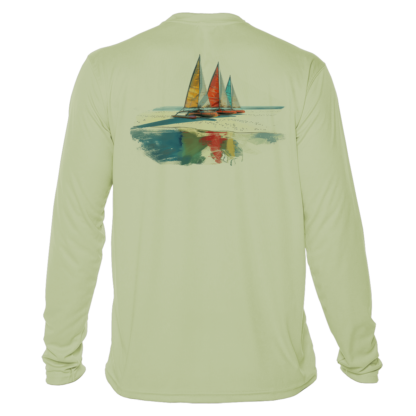 Sunswept Sailing Shirts - Beachside Sailboats - UPF 50+ Long Sleeve - Image 11