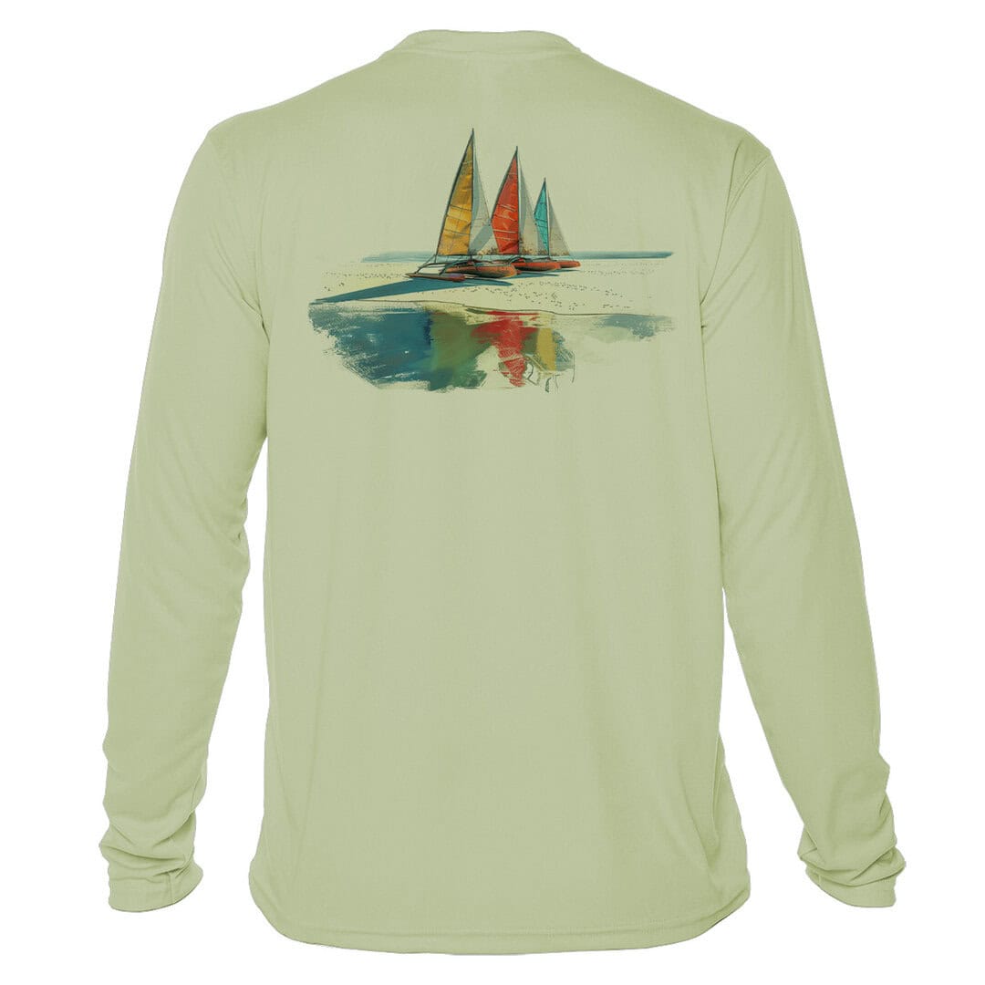 UPF 50+ Sun Protection Sailing Shirt in Sage.