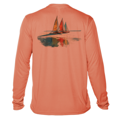 Sunswept Sailing Shirts - Beachside Sailboats - UPF 50+ Long Sleeve - Image 13