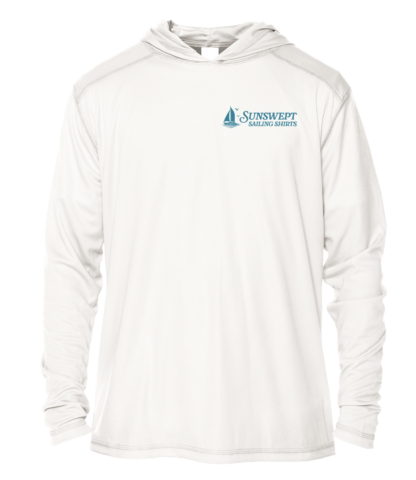 Sunswept Sailing Shirts - Beachside Sailboats - UPF 50+ Hoodie - Image 2
