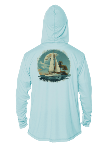 Sunswept Sailing Shirts - Island Sailing Adventure - UPF 50+ Hoodie - Image 5