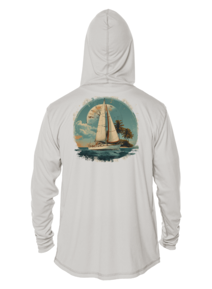Sunswept Sailing Shirts - Island Sailing Adventure - UPF 50+ Hoodie - Image 3