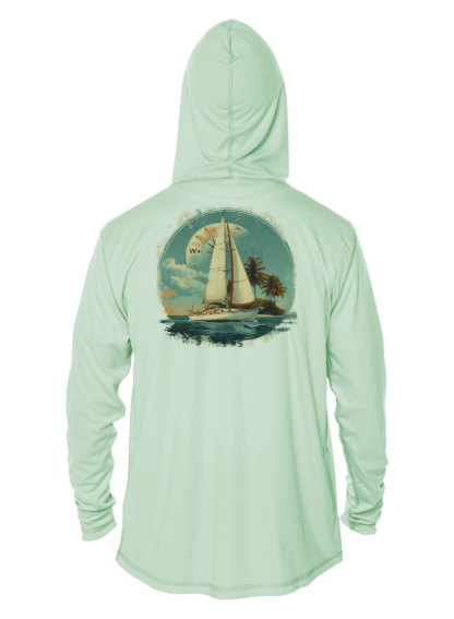 Sunswept Sailing Shirts - Island Sailing Adventure - UPF 50+ Hoodie - Image 7