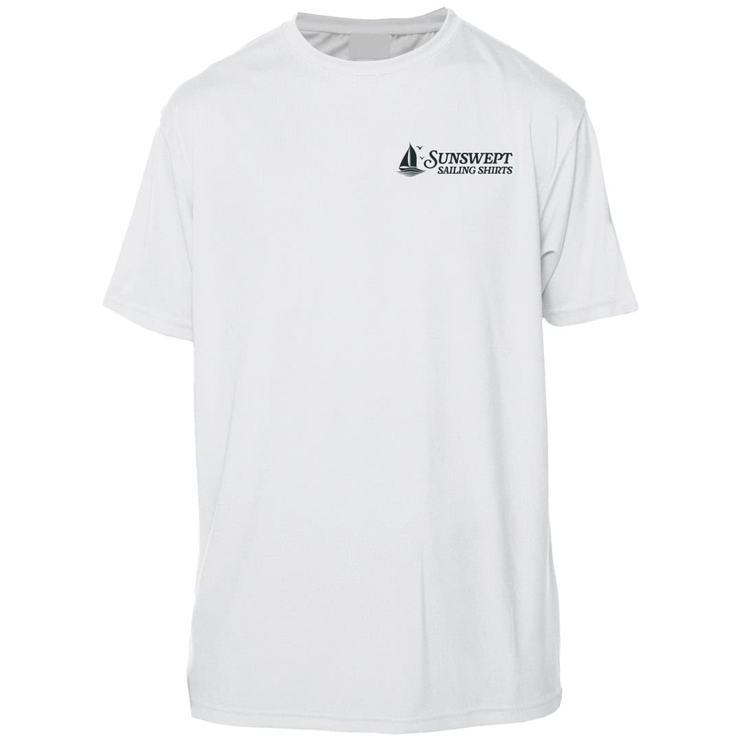 White Sunswept Sailing Shirts T-shirt with logo, casual and comfortable.