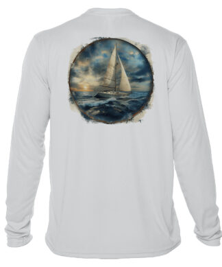 UPF 50+ Long Sleeve Sailing Shirt in Pearl Grey.