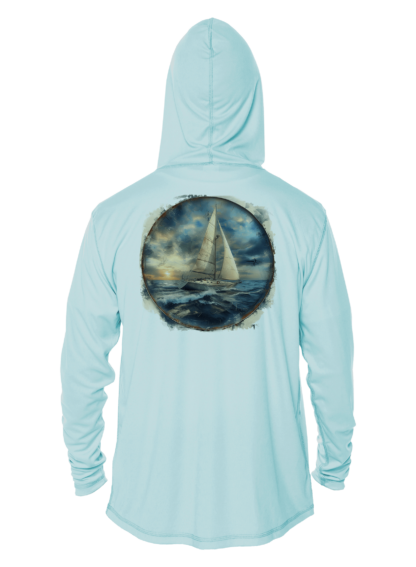 Sunswept Sailing Shirts - Sailing the Storm - UPF 50+ Hoodie - Image 5