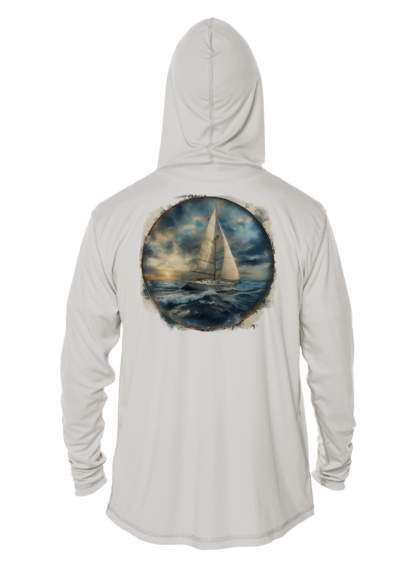 Sunswept Sailing Shirts - Sailing the Storm - UPF 50+ Hoodie - Image 3