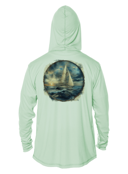 Sunswept Sailing Shirts - Sailing the Storm - UPF 50+ Hoodie - Image 7