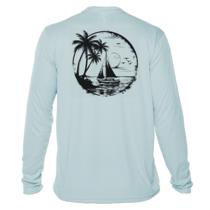 Sunswept Sailing Shirts - Tropical Sailboat Silhouette - UPF 50+ Long Sleeve - Image 7
