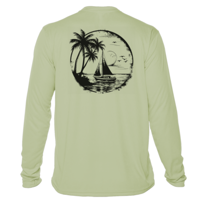 Sunswept Sailing Shirts - Tropical Sailboat Silhouette - UPF 50+ Long Sleeve - Image 11