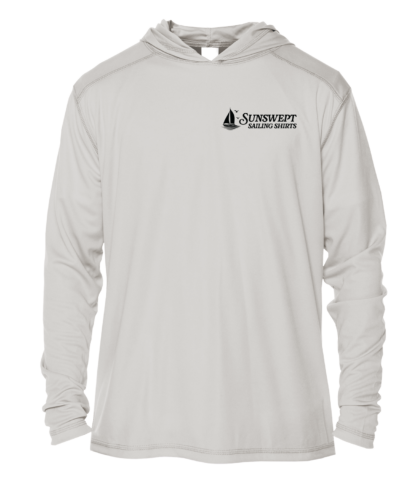 Sunswept Sailing Shirts - Tropical Sailboat Silhouette - UPF 50+ Hoodie - Image 4