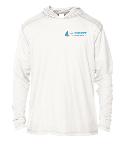Sunswept Sailing Shirts - Tropical Sailboat Sunset -  UPF 50+ Hoodie - Image 2
