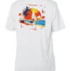 UPF 50+ Tropical Sailboat Sunset T-Shirt.
