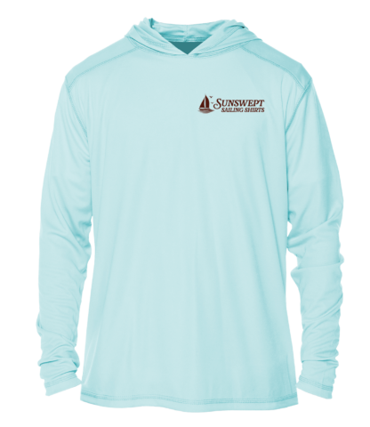 Sunswept Sailing Shirts - Vintage Sailboat Voyage -  UPF 50+ Hoodie - Image 6