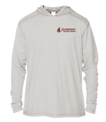 Sunswept Sailing Shirts - Vintage Sailboat Voyage -  UPF 50+ Hoodie - Image 4