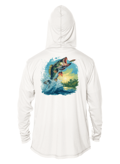 Fishing Shirt Outfitters - Angler's Collection: Large Mouth Bass - UPF 50+ Hoodie